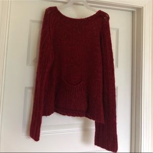 Red Knit Sweat